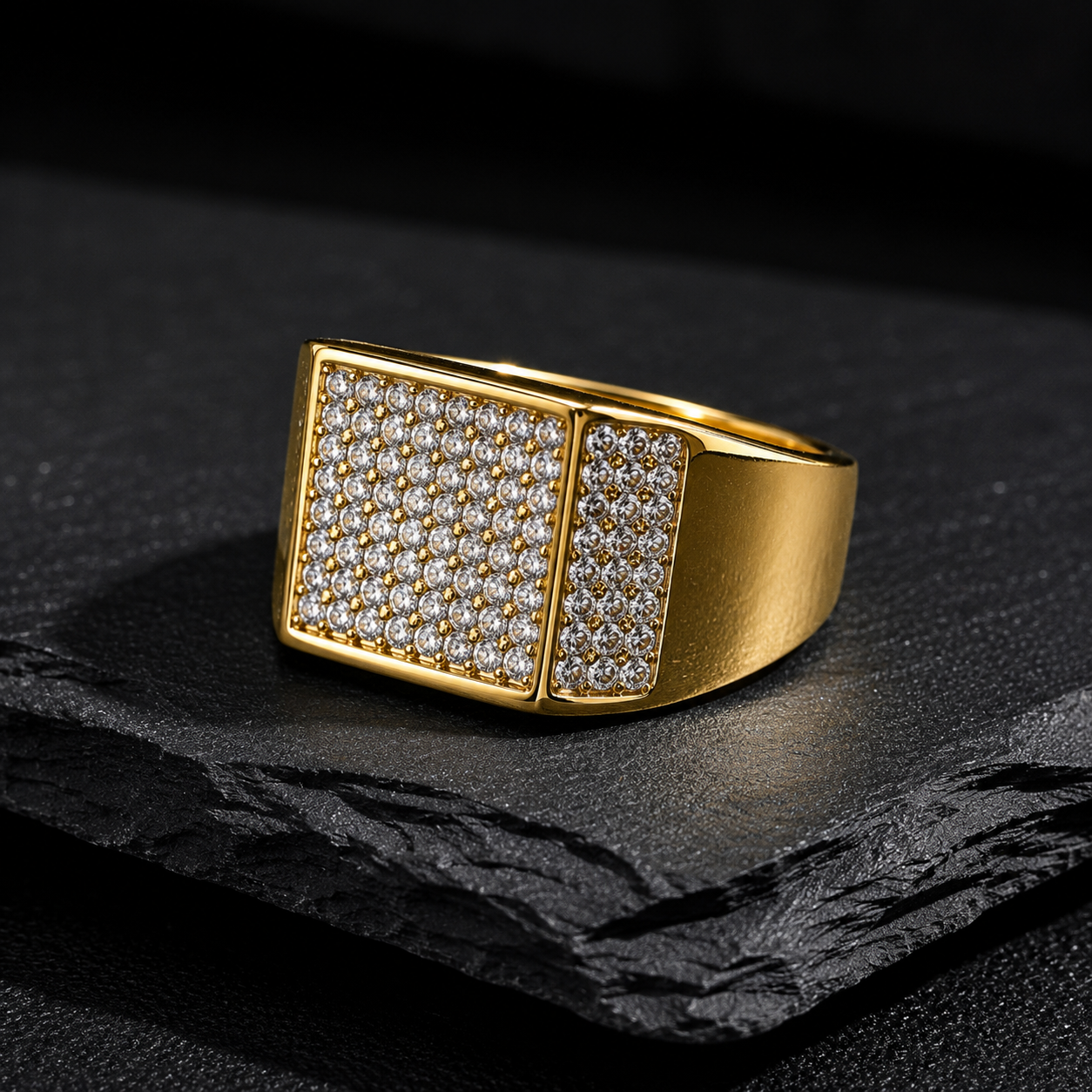 Sovereign Pave Signet Ring