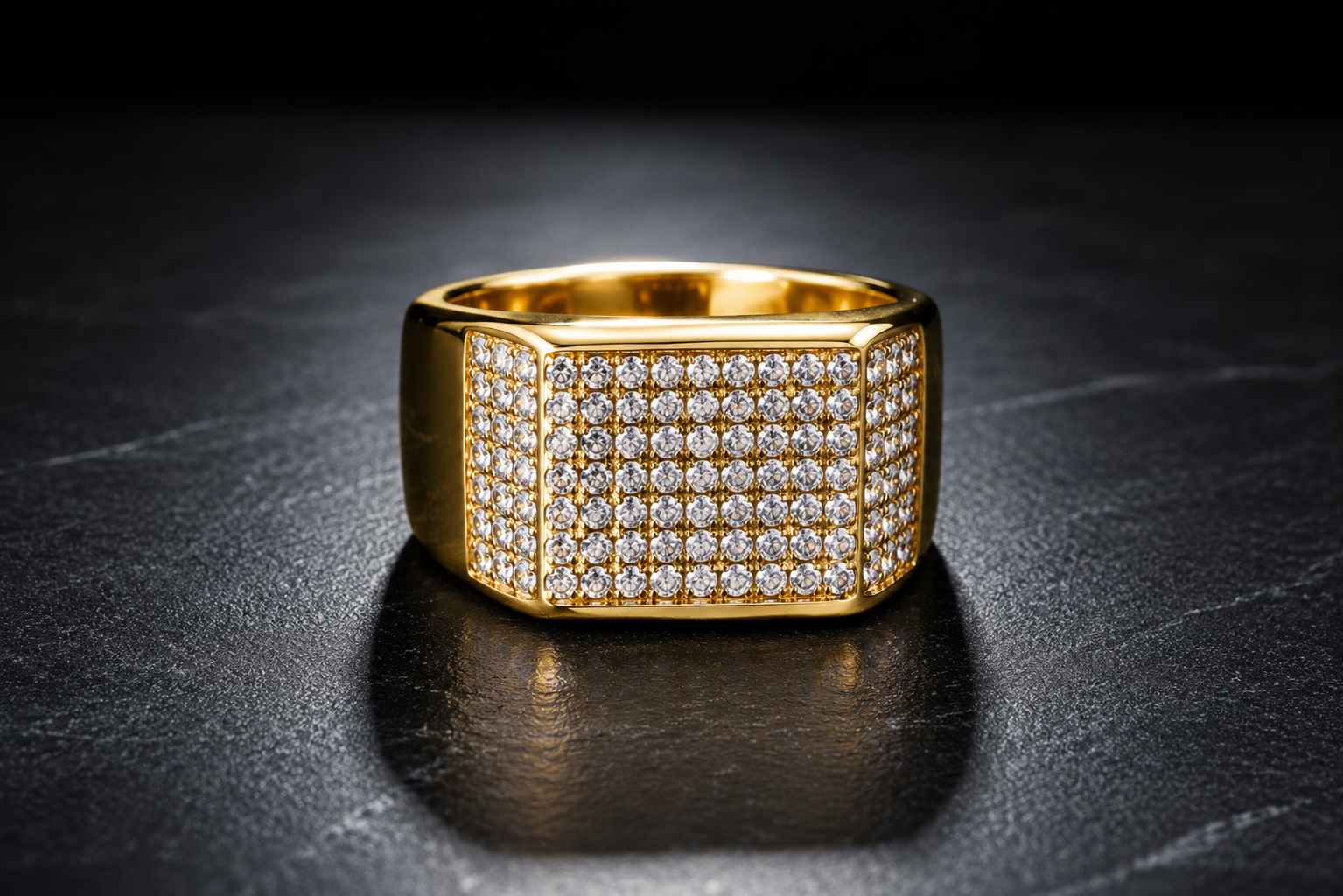 Sovereign Pave Signet Ring