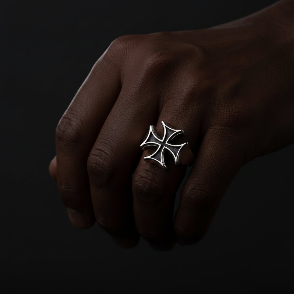 Cathedral Cross Signet Ring